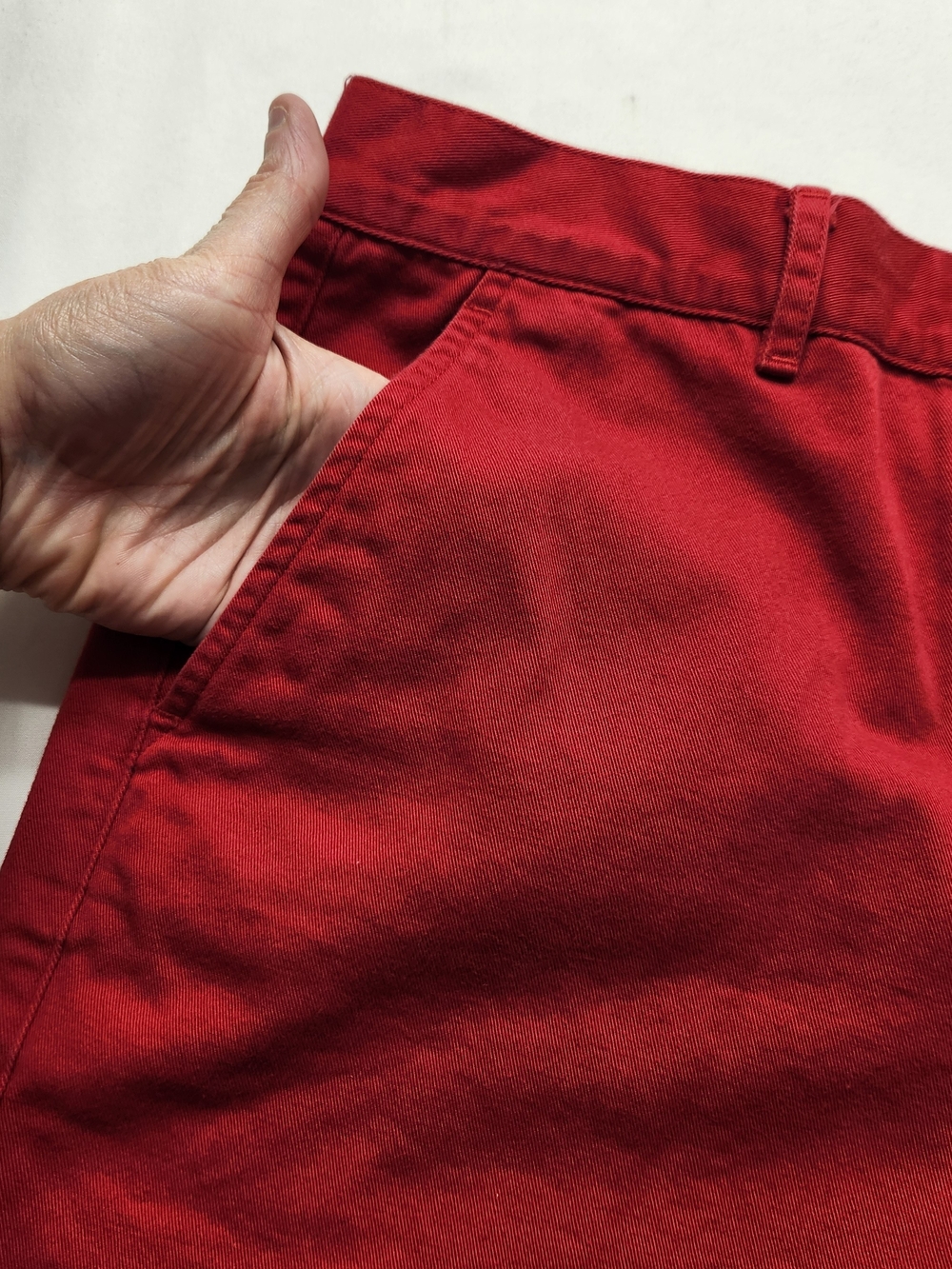 ⭐️Vintage Lauren Ralph Lauren Red Shorts Size 10 Vintage Y2K 100% Cotton Preppy - Picture 3 of 12